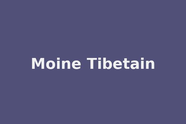 Moine Tibetain